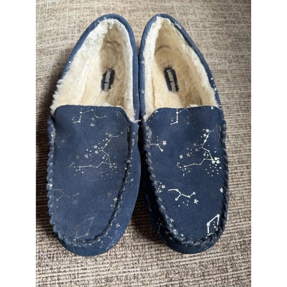 Lands end the night sky slippers size 7 women